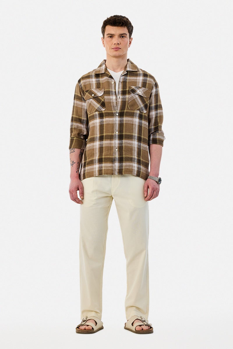SNITCH Linen Blend Baggy Trousers - Image 3